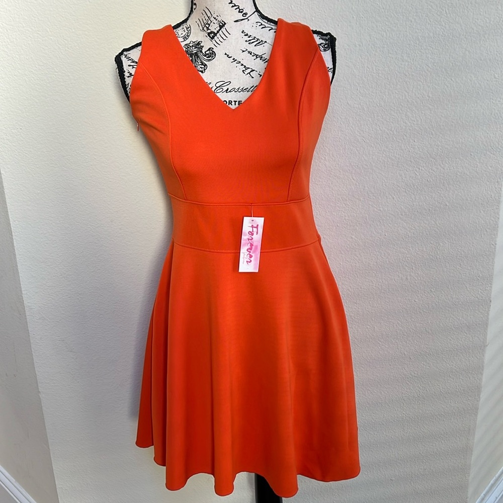 Cross Back Active Sleeveless Skater Dress Size Small